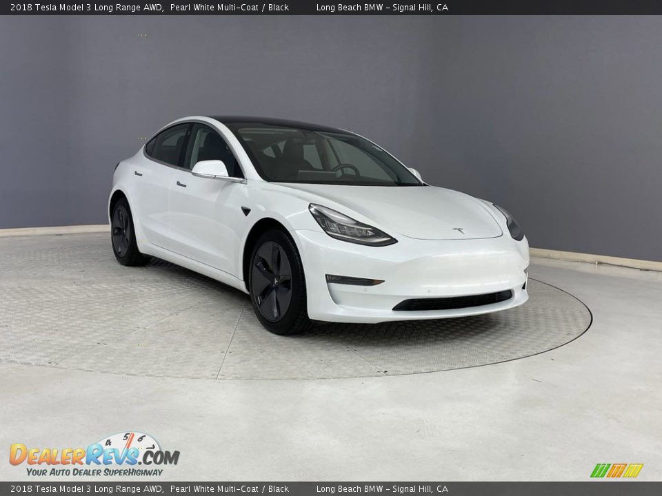 Front 3/4 View of 2018 Tesla Model 3 Long Range AWD Photo #35