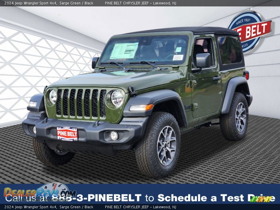 2024 Jeep Wrangler Sport 4x4 Sarge Green / Black Photo #1