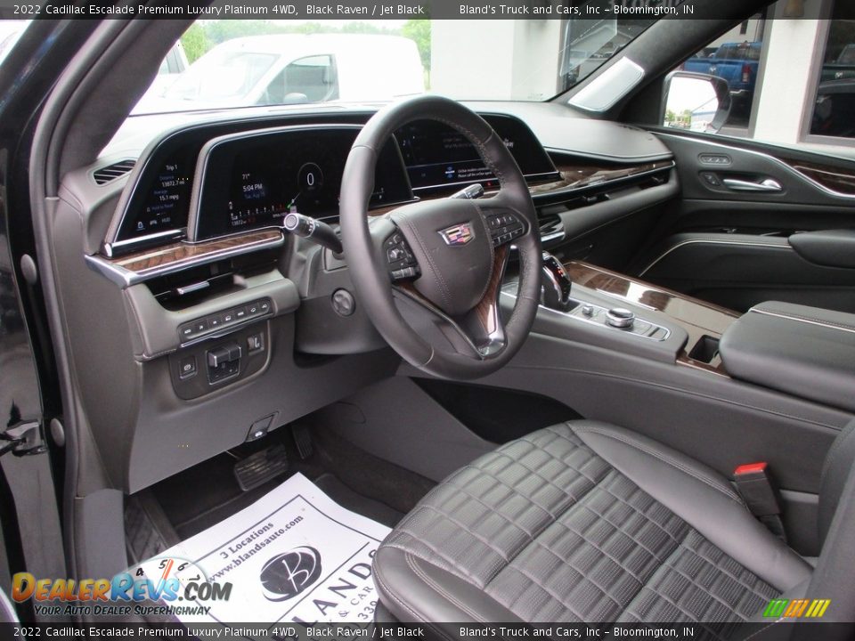 2022 Cadillac Escalade Premium Luxury Platinum 4WD Black Raven / Jet Black Photo #6