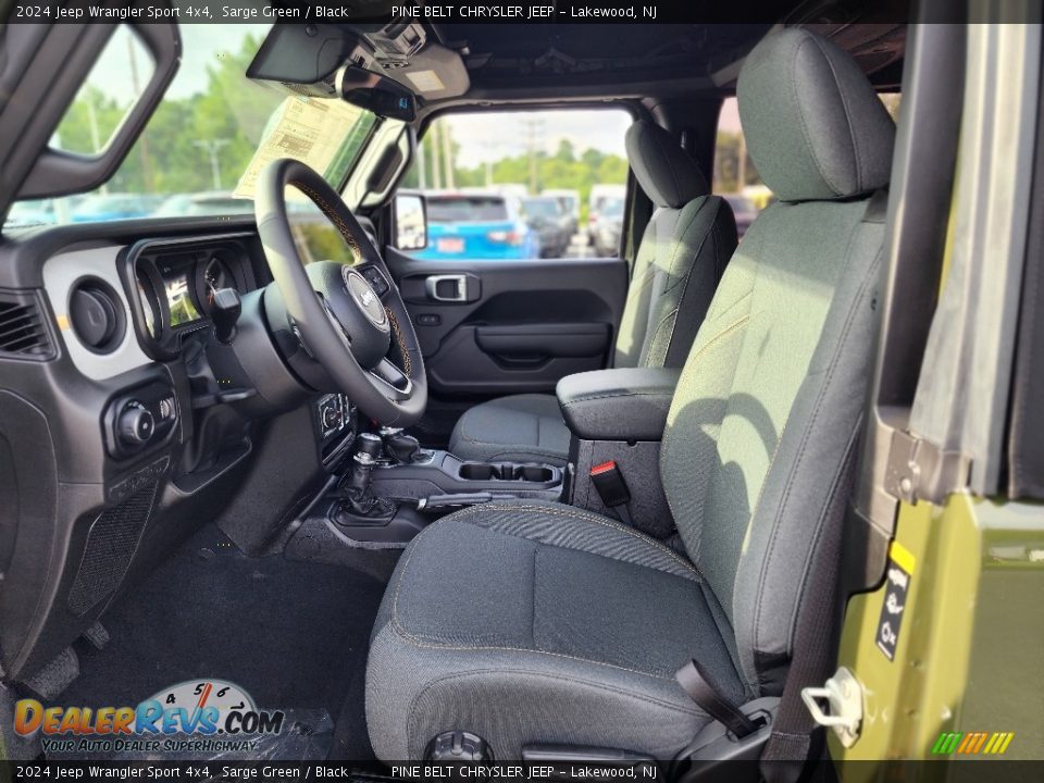 Front Seat of 2024 Jeep Wrangler Sport 4x4 Photo #9