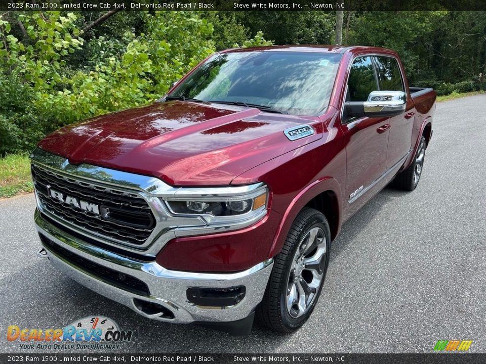 2023 Ram 1500 Limited Crew Cab 4x4 Delmonico Red Pearl / Black Photo #2