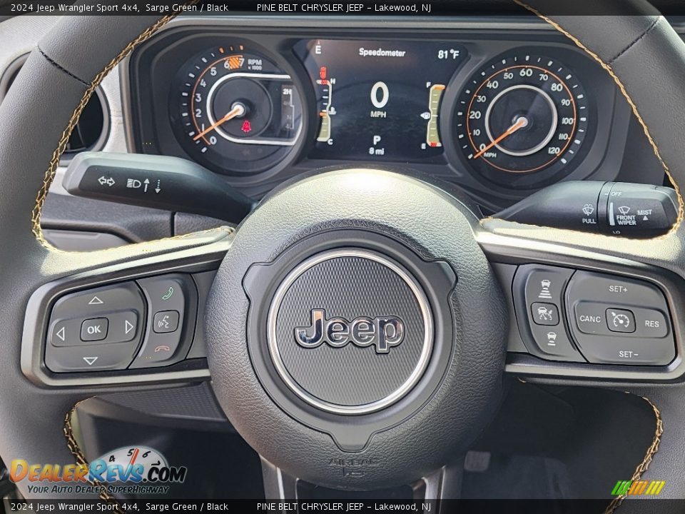 2024 Jeep Wrangler Sport 4x4 Steering Wheel Photo #15