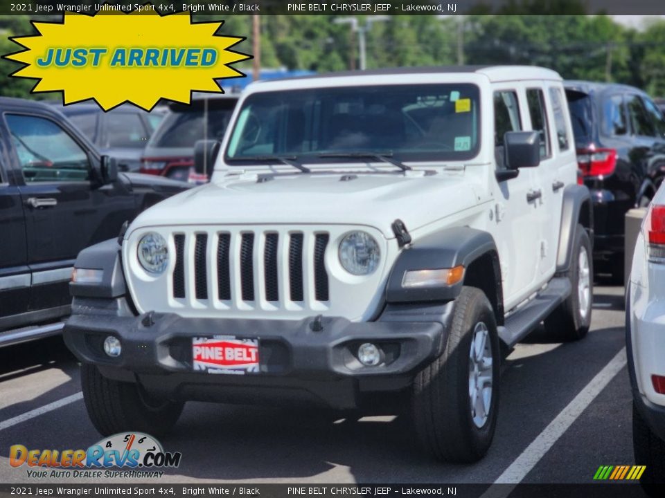 2021 Jeep Wrangler Unlimited Sport 4x4 Bright White / Black Photo #1