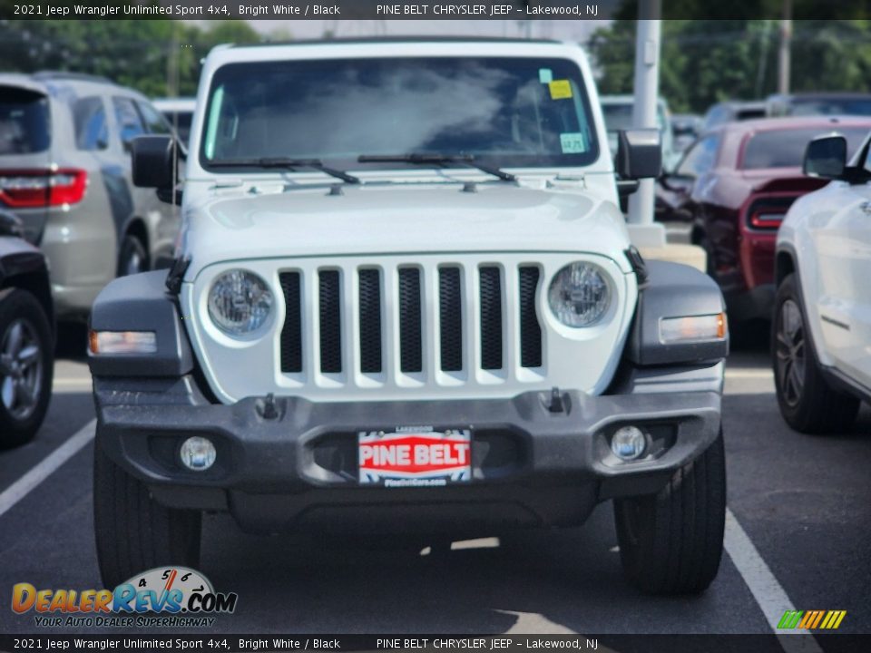 2021 Jeep Wrangler Unlimited Sport 4x4 Bright White / Black Photo #2