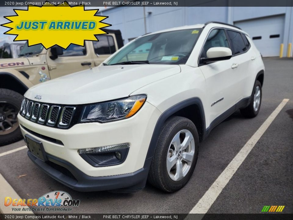 2020 Jeep Compass Latitude 4x4 White / Black Photo #1