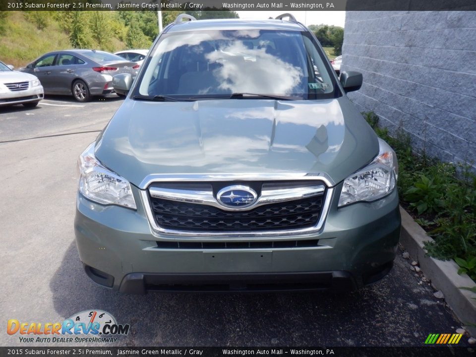 2015 Subaru Forester 2.5i Premium Jasmine Green Metallic / Gray Photo #5