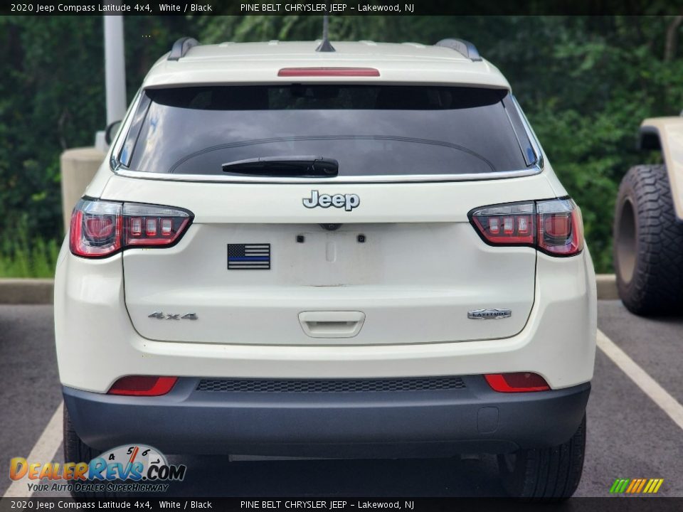 2020 Jeep Compass Latitude 4x4 White / Black Photo #4