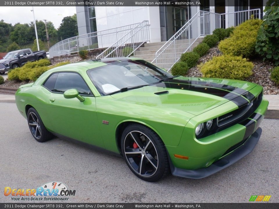 2011 Dodge Challenger SRT8 392 Green with Envy / Dark Slate Gray Photo #1