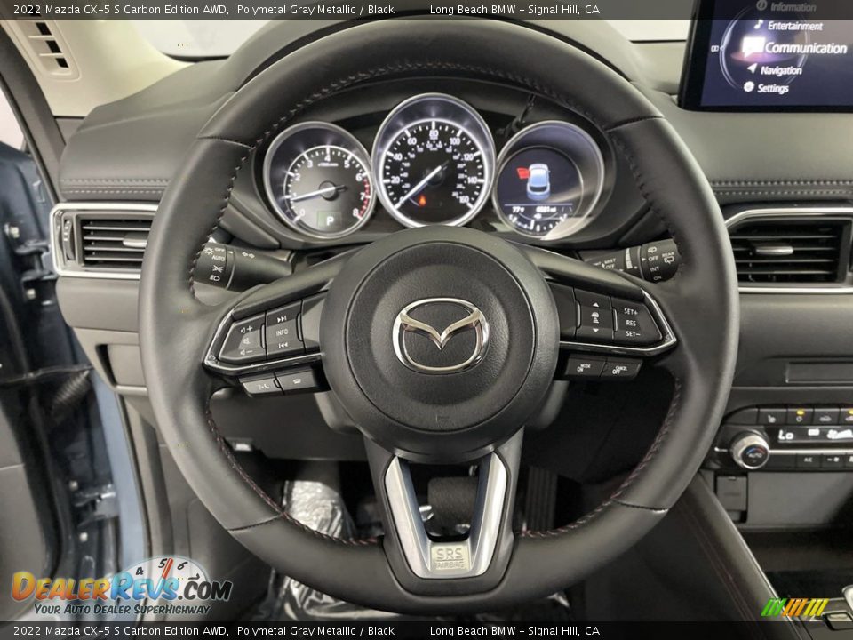 2022 Mazda CX-5 S Carbon Edition AWD Steering Wheel Photo #17