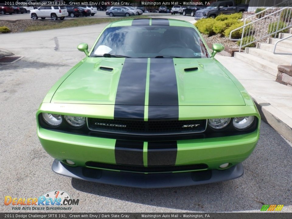 2011 Dodge Challenger SRT8 392 Green with Envy / Dark Slate Gray Photo #14