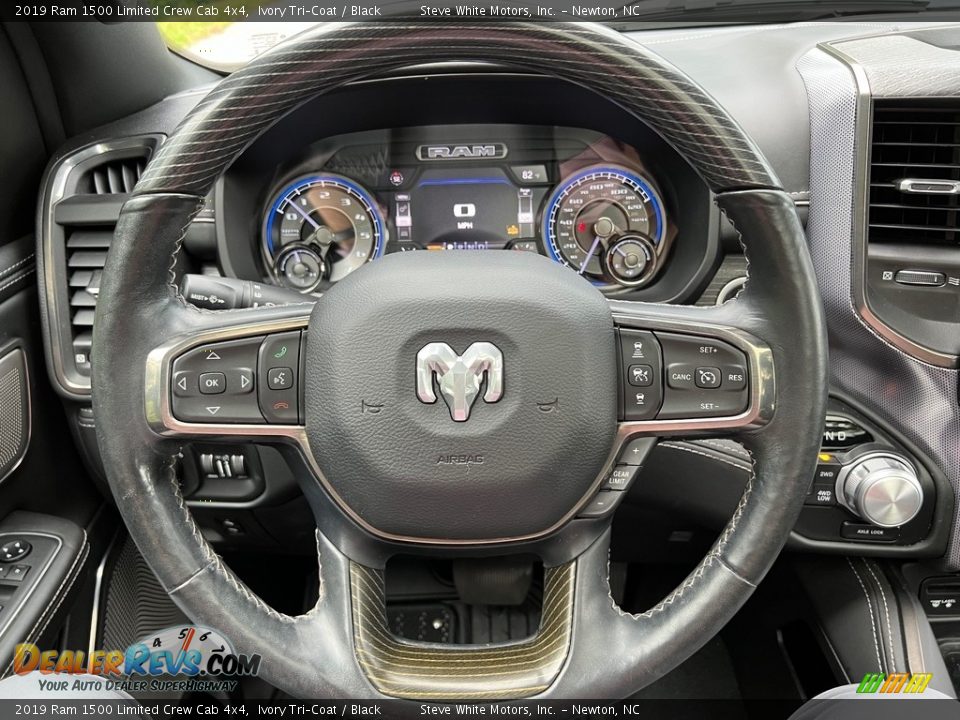 2019 Ram 1500 Limited Crew Cab 4x4 Steering Wheel Photo #21