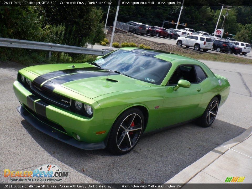 2011 Dodge Challenger SRT8 392 Green with Envy / Dark Slate Gray Photo #16