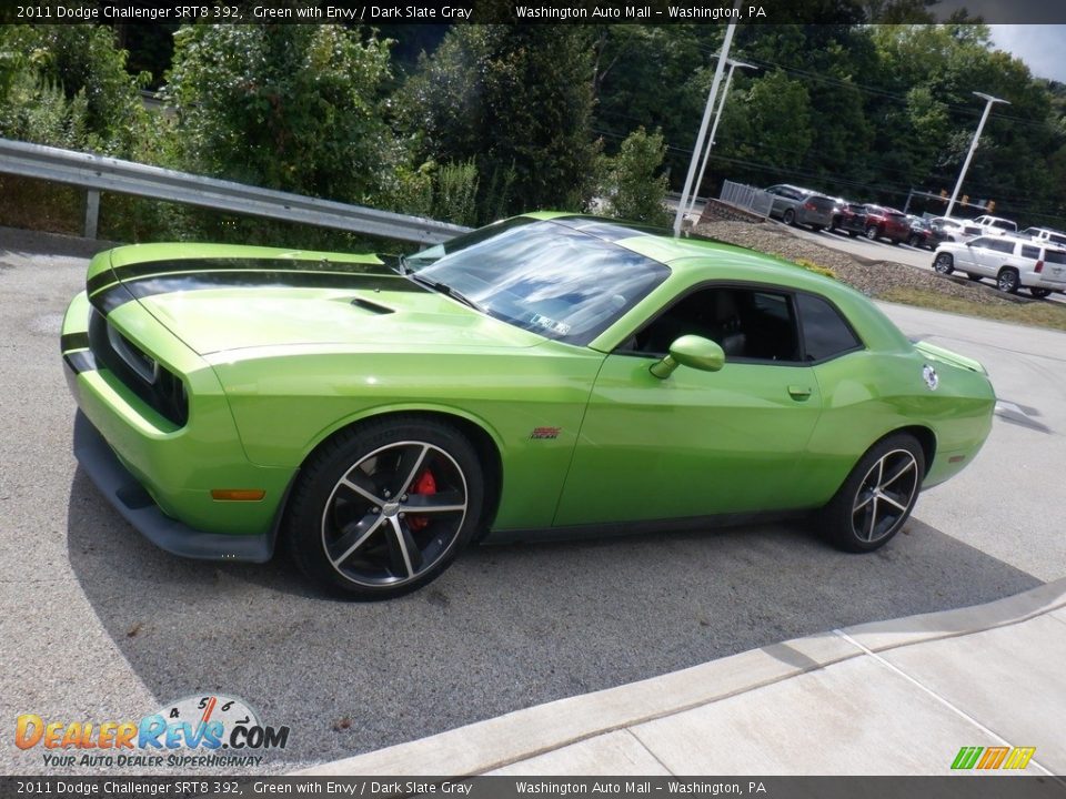 2011 Dodge Challenger SRT8 392 Green with Envy / Dark Slate Gray Photo #17