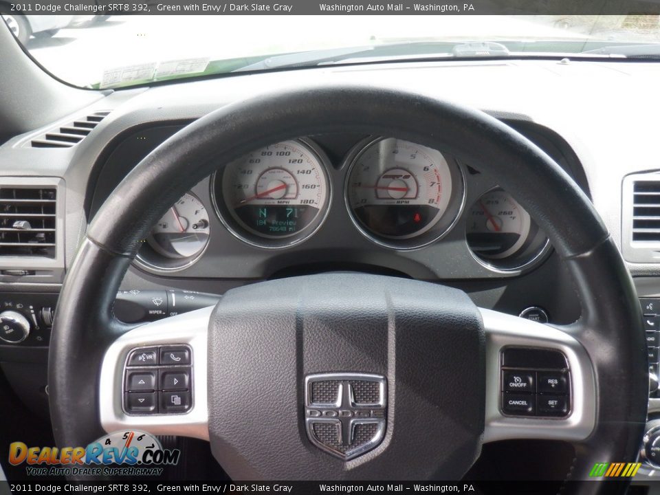 2011 Dodge Challenger SRT8 392 Green with Envy / Dark Slate Gray Photo #29