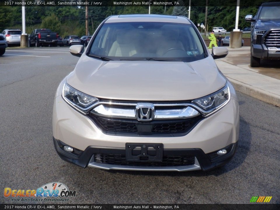 2017 Honda CR-V EX-L AWD Sandstorm Metallic / Ivory Photo #11