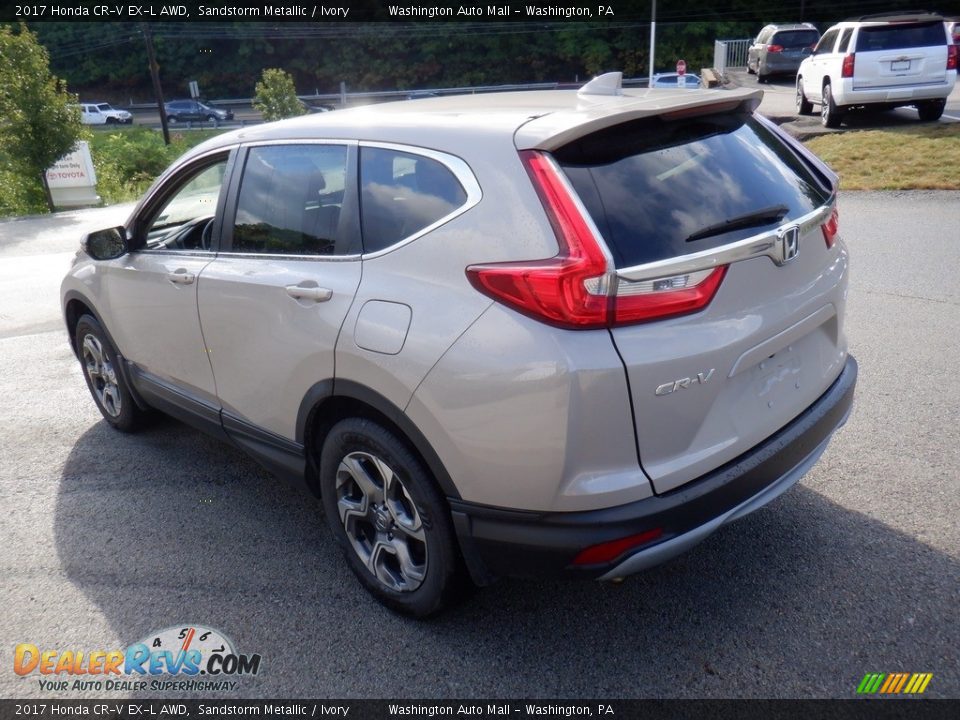 2017 Honda CR-V EX-L AWD Sandstorm Metallic / Ivory Photo #14