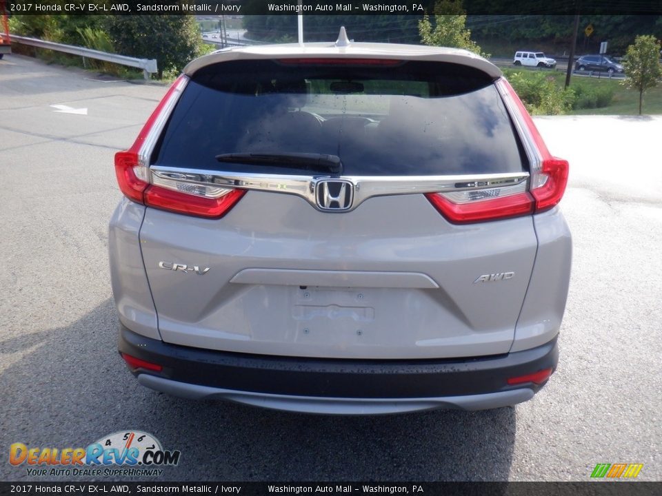 2017 Honda CR-V EX-L AWD Sandstorm Metallic / Ivory Photo #15