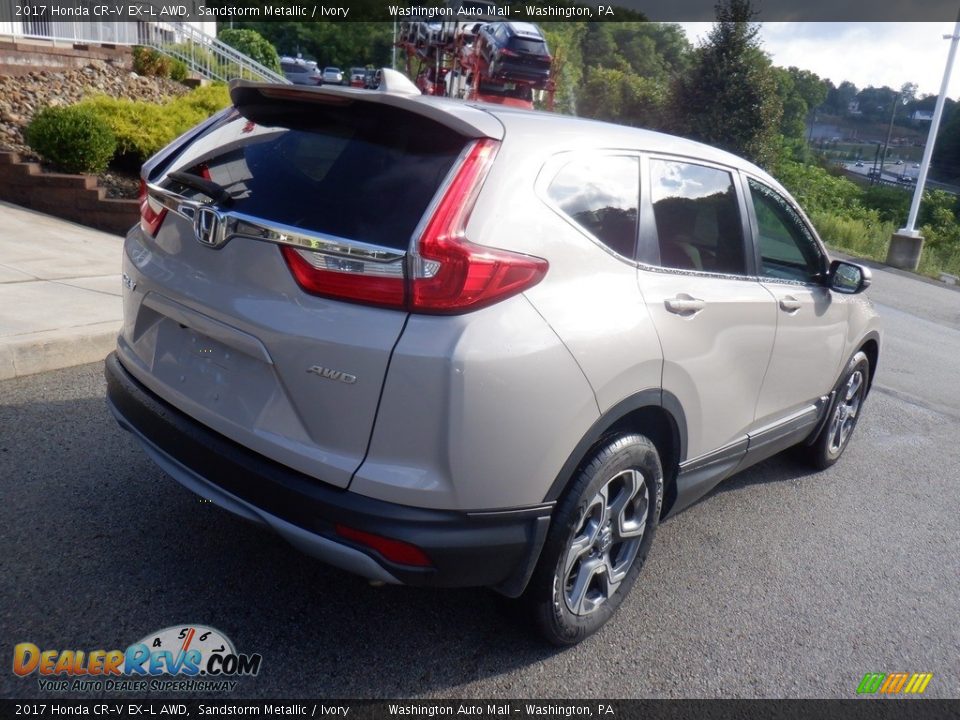 2017 Honda CR-V EX-L AWD Sandstorm Metallic / Ivory Photo #16