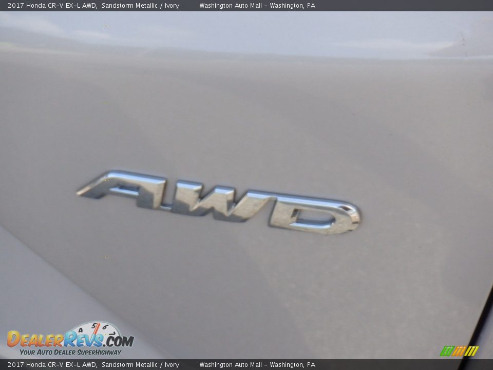 2017 Honda CR-V EX-L AWD Sandstorm Metallic / Ivory Photo #17