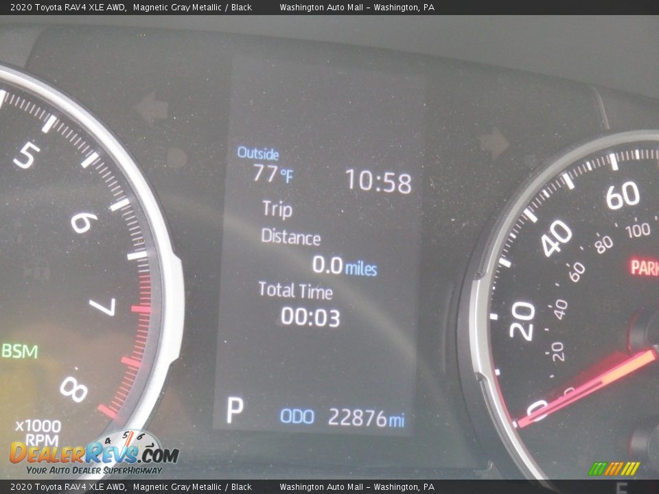 2020 Toyota RAV4 XLE AWD Magnetic Gray Metallic / Black Photo #30