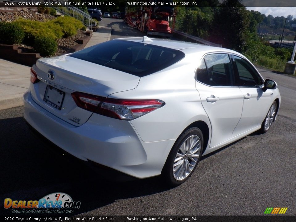 2020 Toyota Camry Hybrid XLE Platinum White Pearl / Black Photo #21