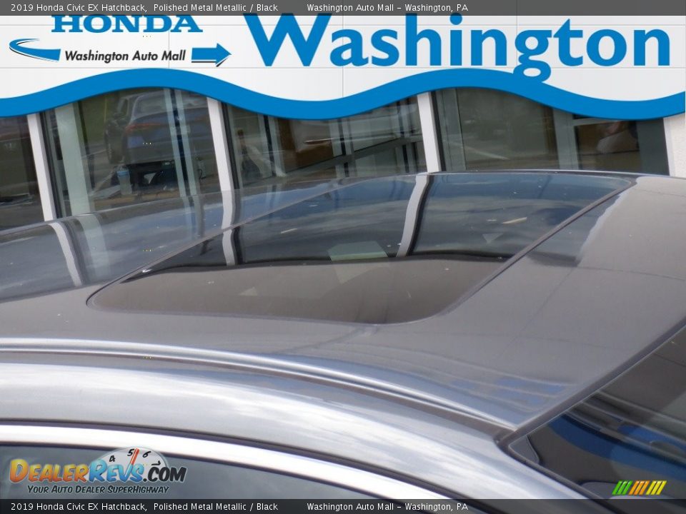 2019 Honda Civic EX Hatchback Polished Metal Metallic / Black Photo #3