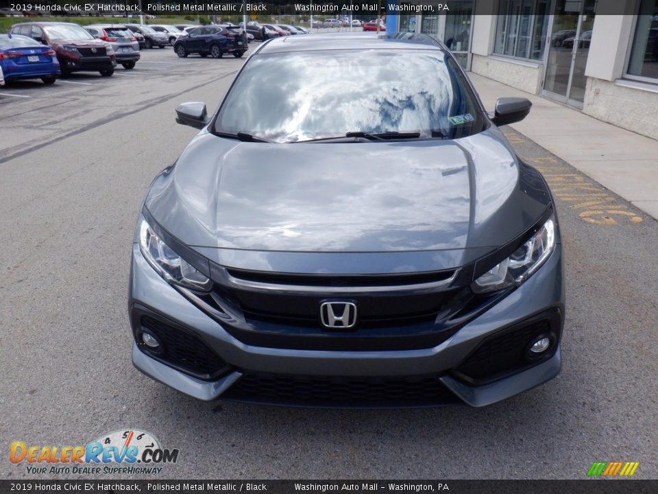 2019 Honda Civic EX Hatchback Polished Metal Metallic / Black Photo #4