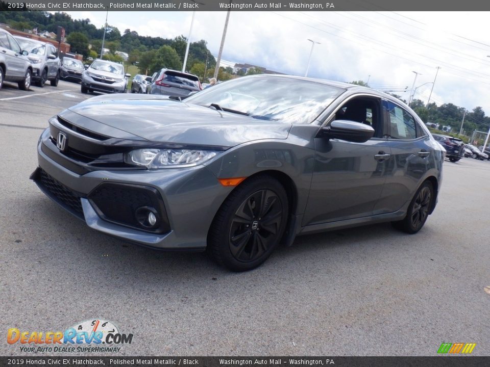 2019 Honda Civic EX Hatchback Polished Metal Metallic / Black Photo #5