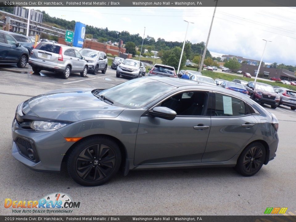 2019 Honda Civic EX Hatchback Polished Metal Metallic / Black Photo #6
