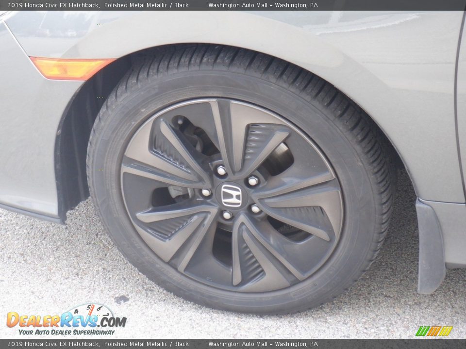 2019 Honda Civic EX Hatchback Polished Metal Metallic / Black Photo #7