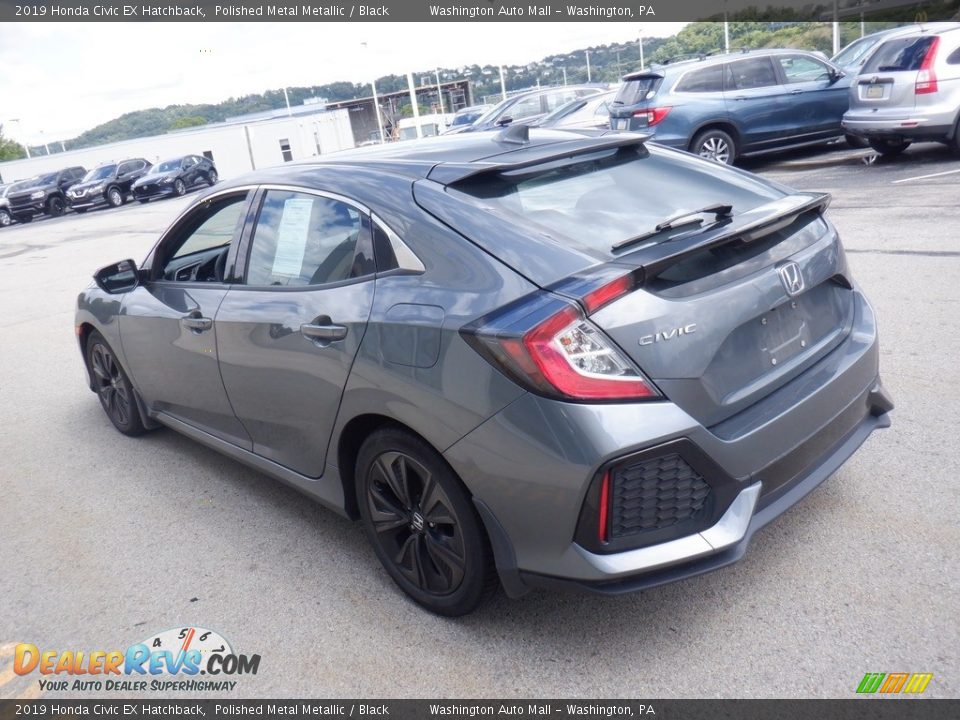 2019 Honda Civic EX Hatchback Polished Metal Metallic / Black Photo #8