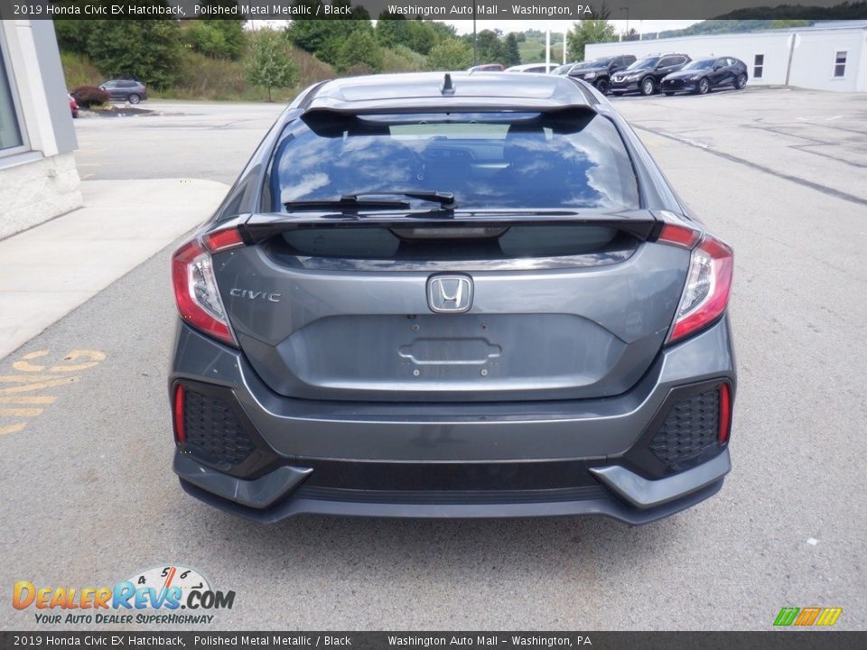 2019 Honda Civic EX Hatchback Polished Metal Metallic / Black Photo #9