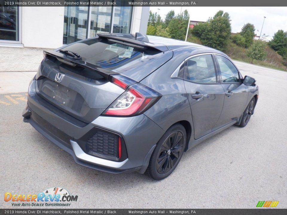 2019 Honda Civic EX Hatchback Polished Metal Metallic / Black Photo #10
