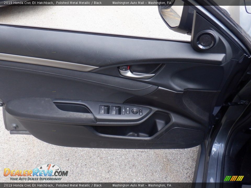 2019 Honda Civic EX Hatchback Polished Metal Metallic / Black Photo #14