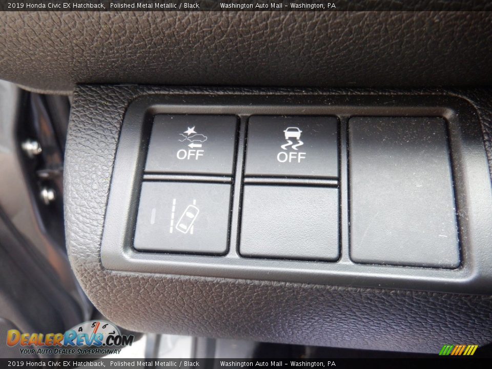 2019 Honda Civic EX Hatchback Polished Metal Metallic / Black Photo #15