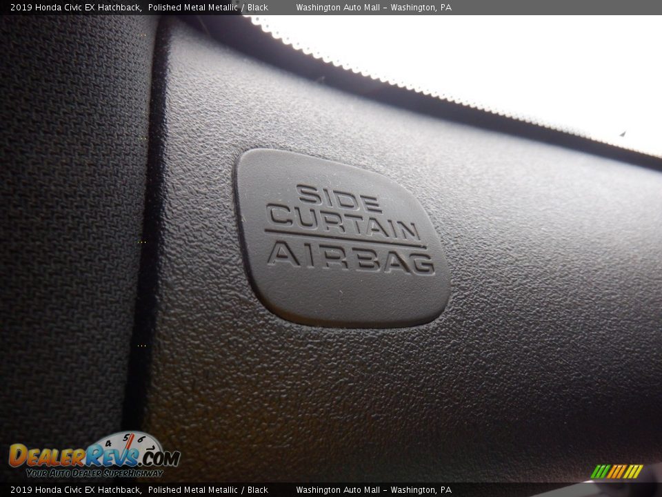 2019 Honda Civic EX Hatchback Polished Metal Metallic / Black Photo #16