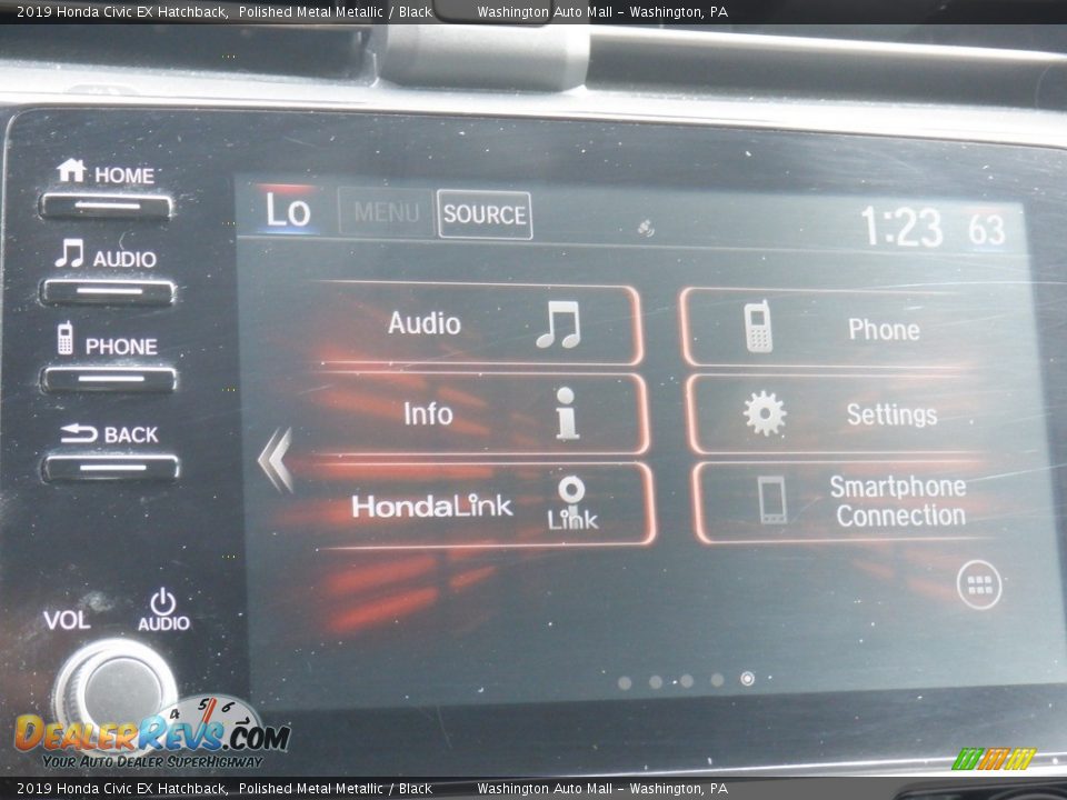 2019 Honda Civic EX Hatchback Polished Metal Metallic / Black Photo #19