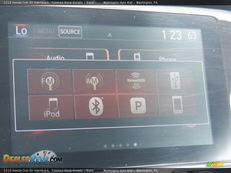 2019 Honda Civic EX Hatchback Polished Metal Metallic / Black Photo #20