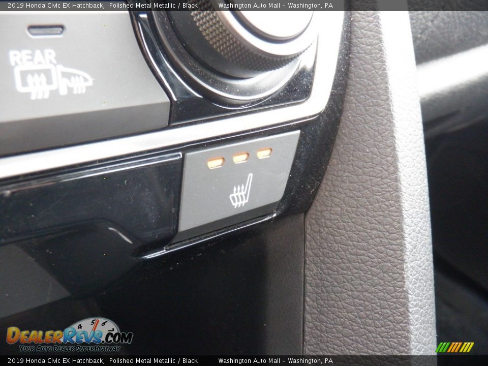 2019 Honda Civic EX Hatchback Polished Metal Metallic / Black Photo #21