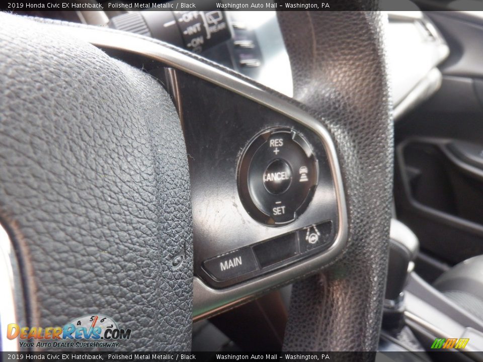 2019 Honda Civic EX Hatchback Polished Metal Metallic / Black Photo #23