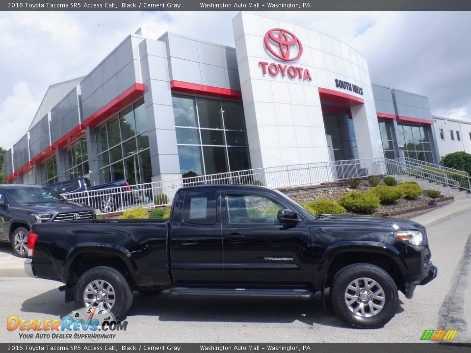 2016 Toyota Tacoma SR5 Access Cab Black / Cement Gray Photo #2