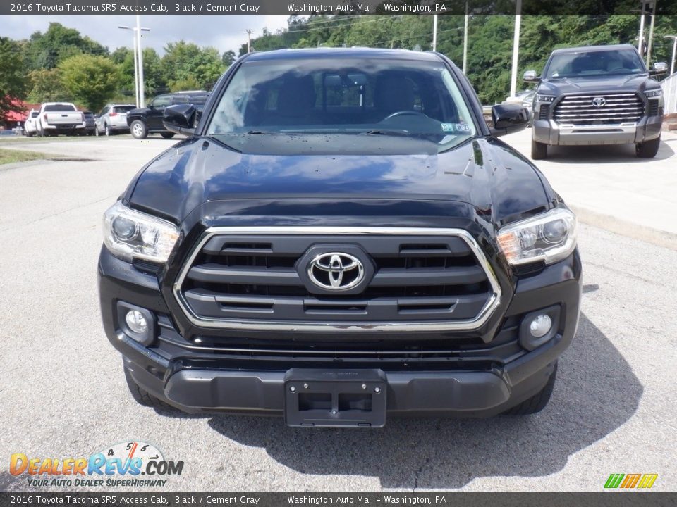 2016 Toyota Tacoma SR5 Access Cab Black / Cement Gray Photo #16