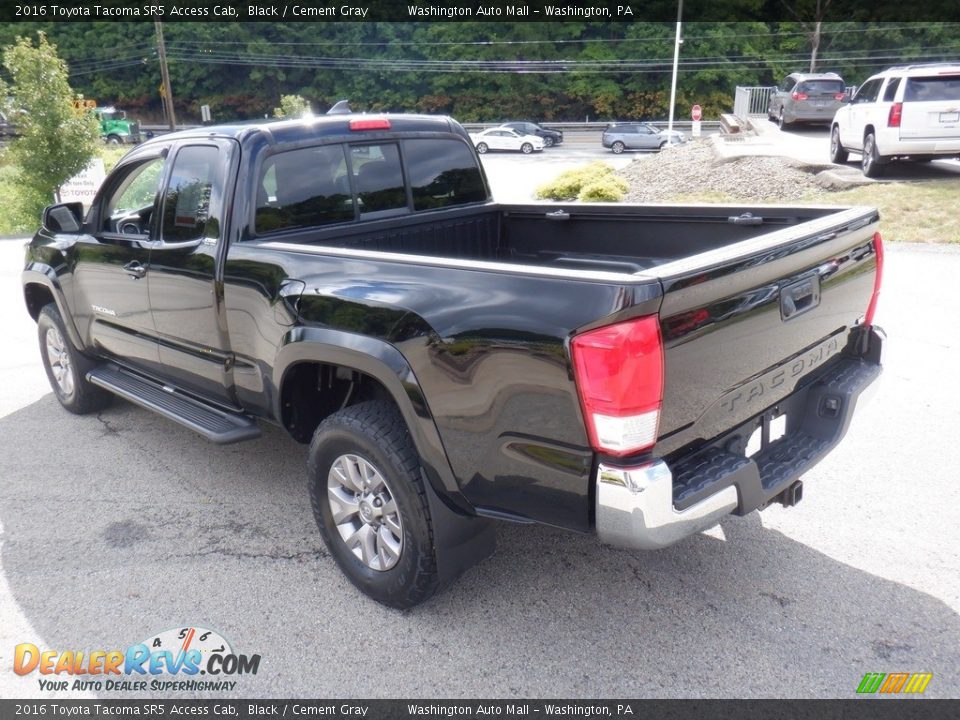 2016 Toyota Tacoma SR5 Access Cab Black / Cement Gray Photo #19