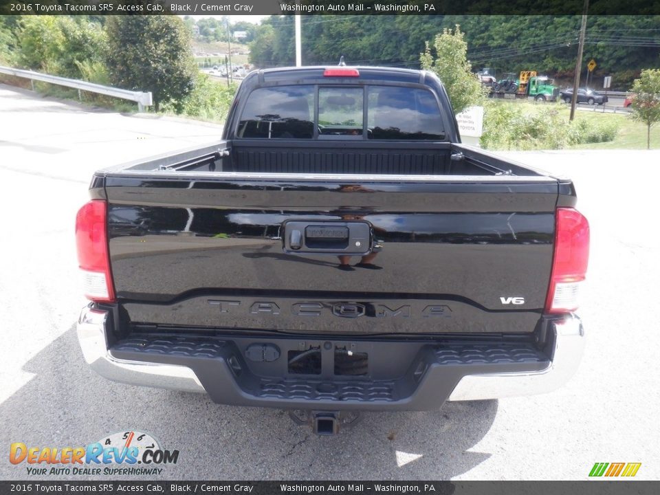 2016 Toyota Tacoma SR5 Access Cab Black / Cement Gray Photo #20