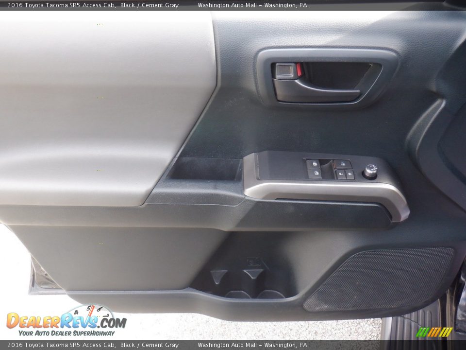 2016 Toyota Tacoma SR5 Access Cab Black / Cement Gray Photo #26