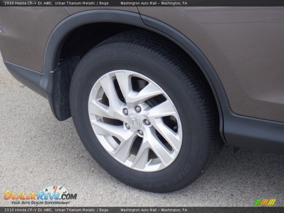 2016 Honda CR-V EX AWD Urban Titanium Metallic / Beige Photo #3