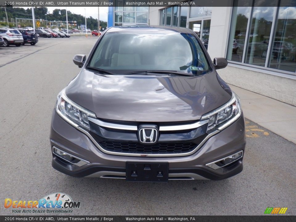2016 Honda CR-V EX AWD Urban Titanium Metallic / Beige Photo #5