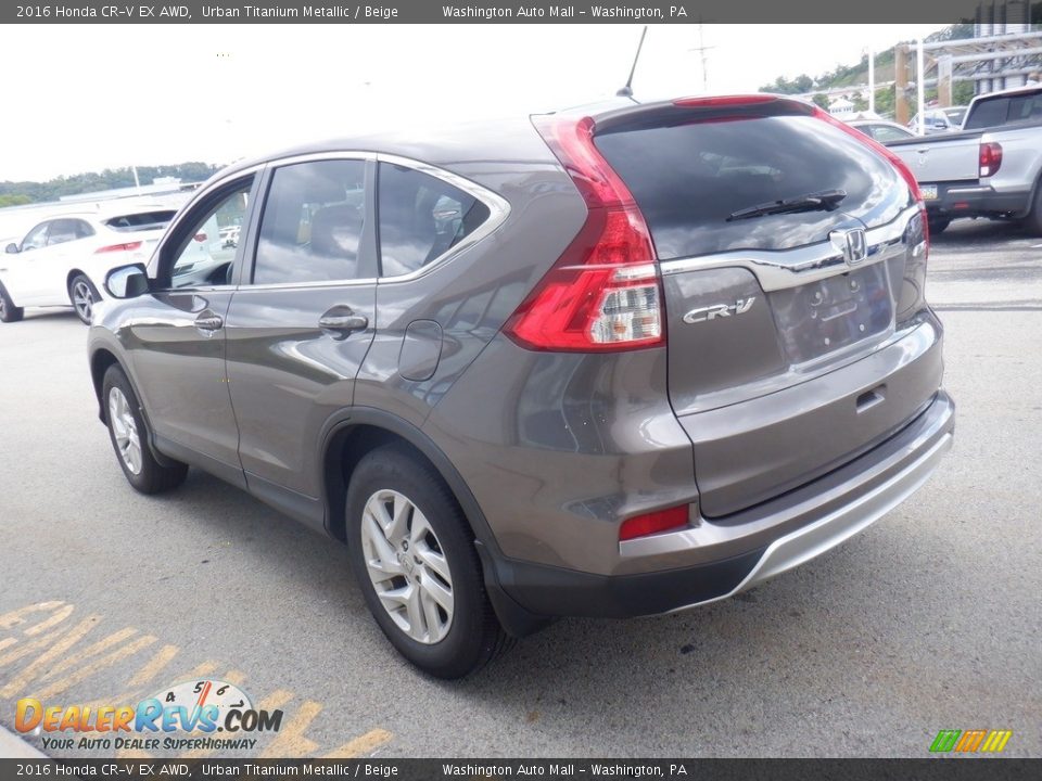 2016 Honda CR-V EX AWD Urban Titanium Metallic / Beige Photo #8