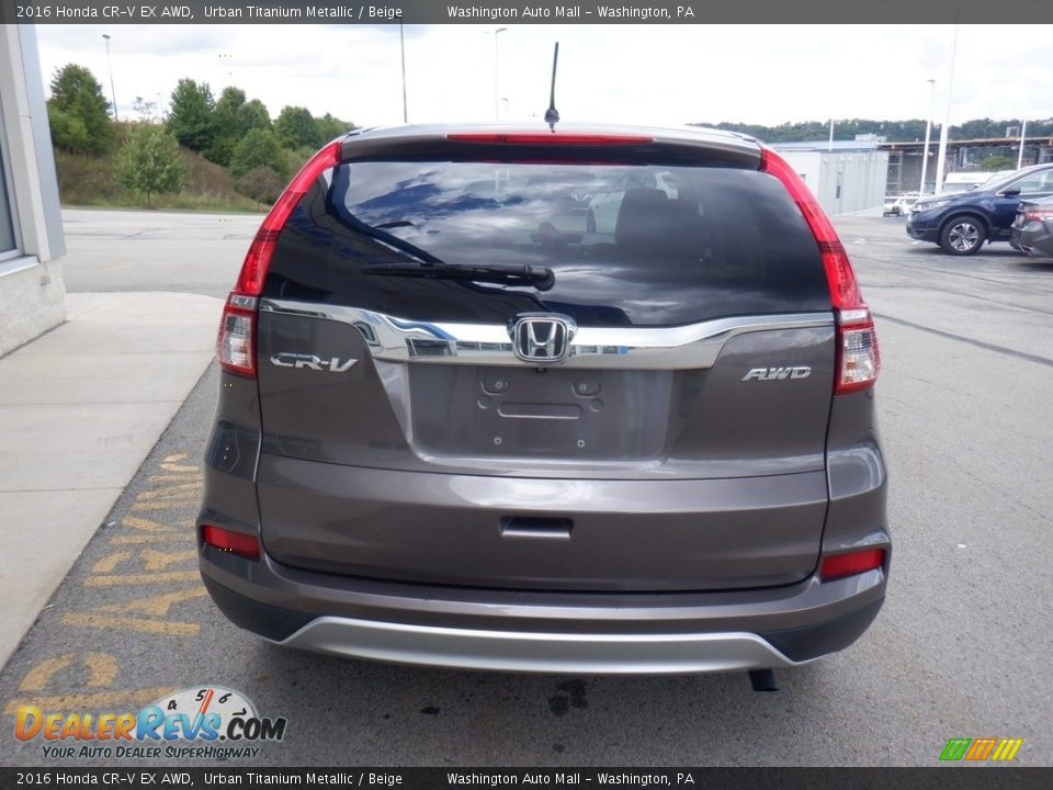 2016 Honda CR-V EX AWD Urban Titanium Metallic / Beige Photo #9
