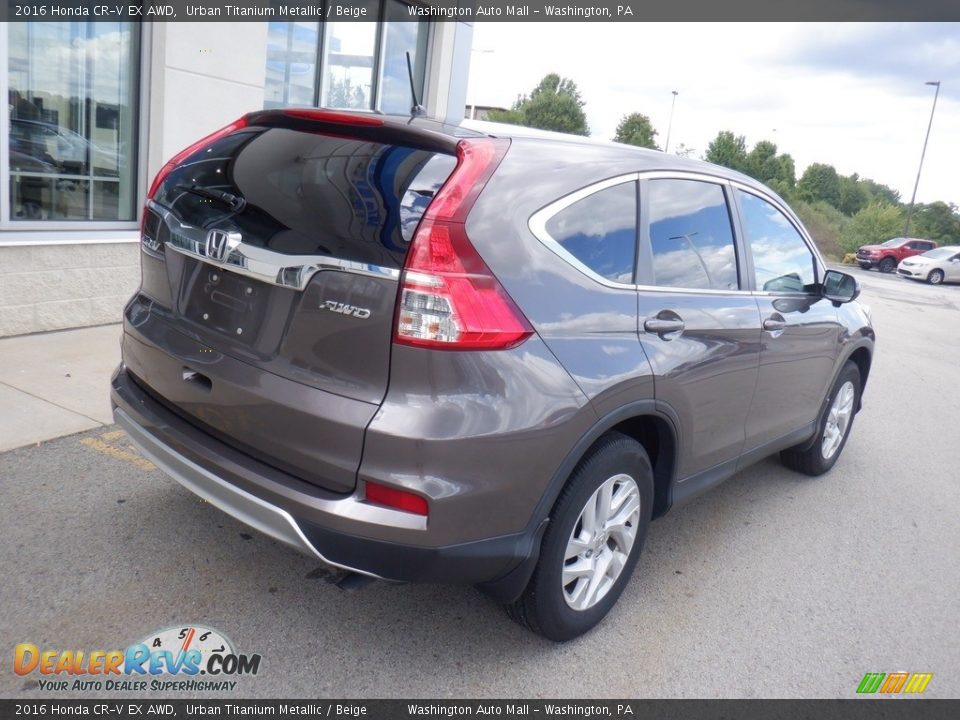 2016 Honda CR-V EX AWD Urban Titanium Metallic / Beige Photo #10